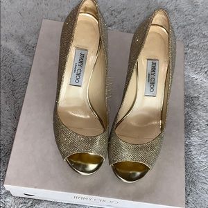 Jimmy choo glitter pumps